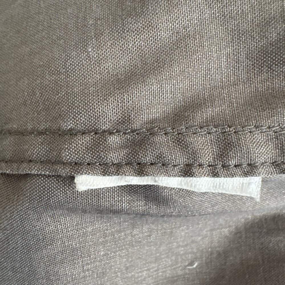 Truly By Part‎ Two Dress size12 Gray/Gold shiny Cotton peasant  Mini Pocket Zip - Picture 15 of 15